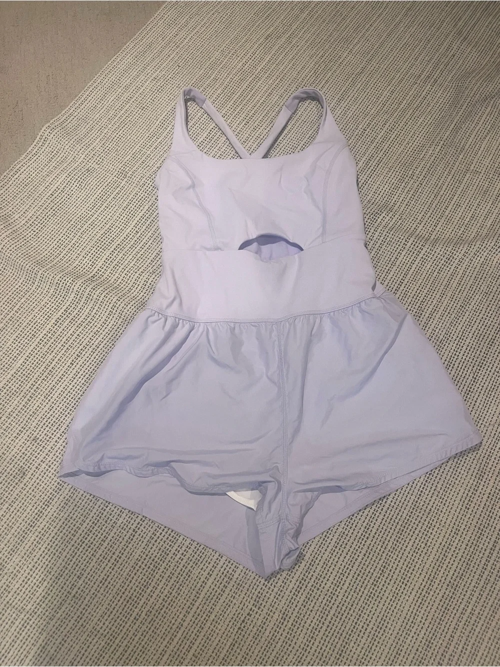 Free People Lilac Athletic Romper Shorts